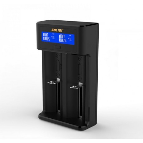 Golisi i2 Dual Battery Charger | Smart LCD display