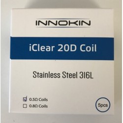 Innokin iClear 20D coil SS316 TC 0.5ohm